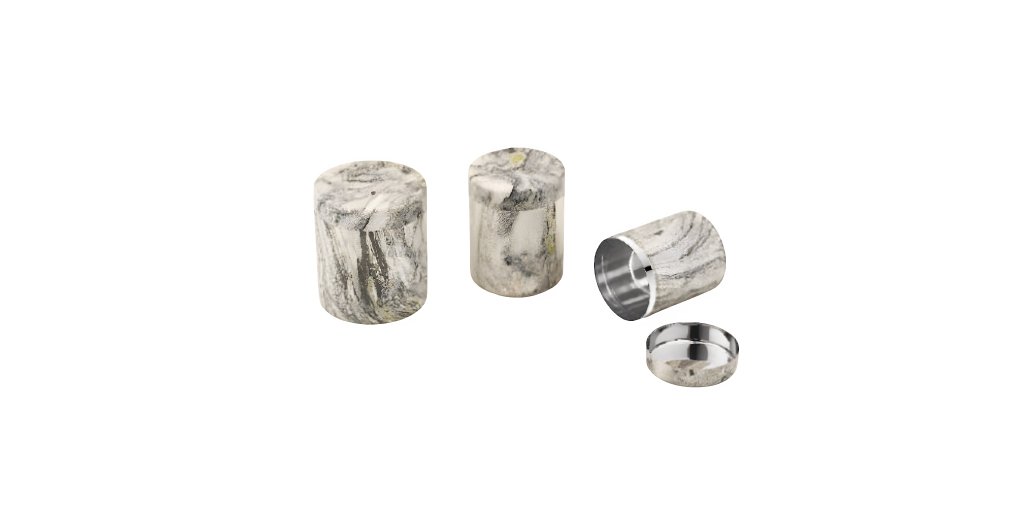 3 Pcs Marble Canister Set